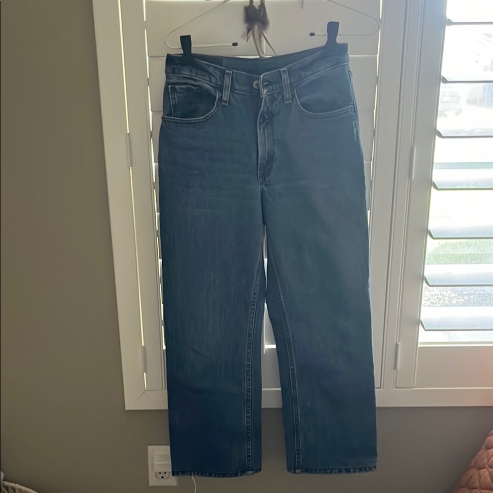 women’s abercrombie blue jeans